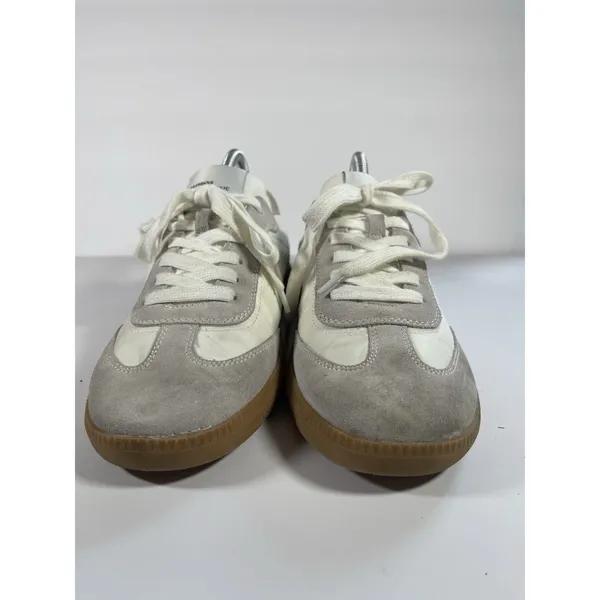 Steve Madden Womens 9 White Gray Suede Gum Sole Retro Low Top Sneakers 494986 - Image 3
