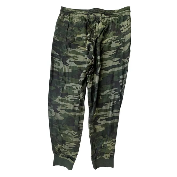 Sanctuary Camo Joggers Womens Small Green Camouflage Drawstring Waist Pants Soft - Image 2