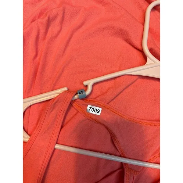 Lululemon Racerback Coral Tank Top Size 12 Womens Workout Activewear/fair/good c - Image 6