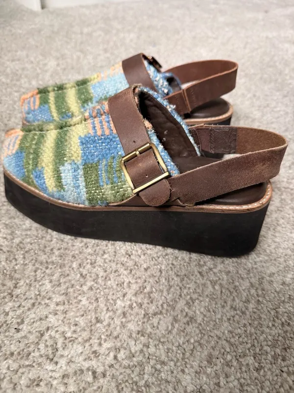 Free People Astrid Platform Mule Clogs in Stargazer Mix - Image 6