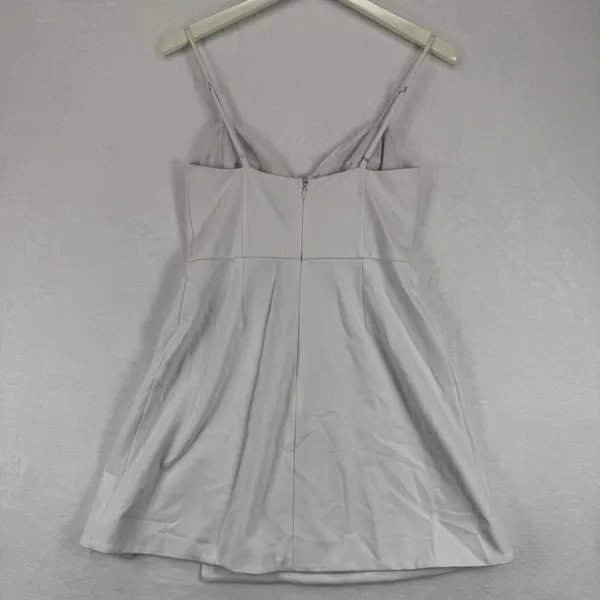 NWT NBD‎ White Bodycon Mini Dress Spaghetti Strap Slit Size M READ - Image 11