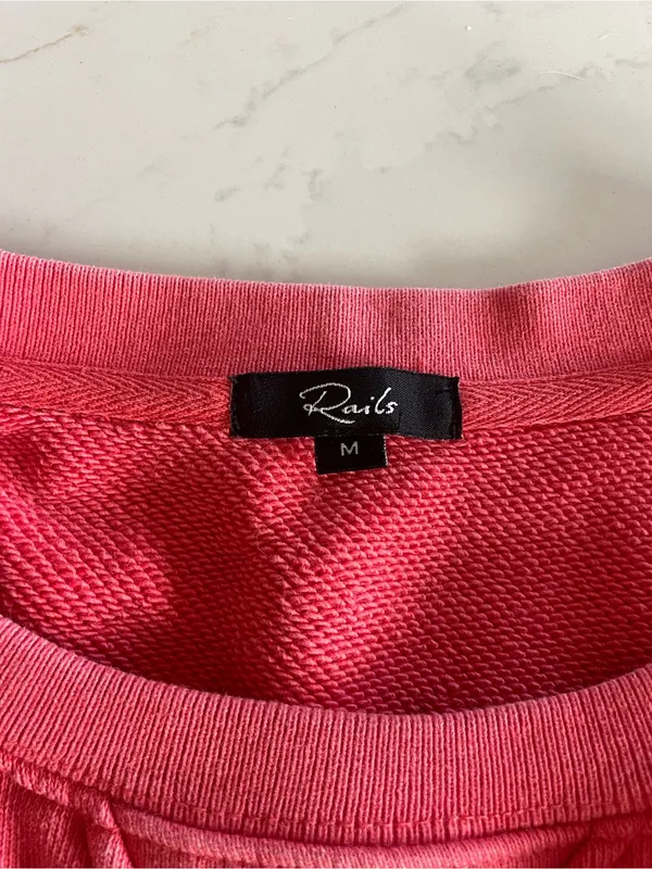 RAILS Cherry Tiffany Puff Balloon Sleeve Cotton Fleece Sweatshirt - Image 6