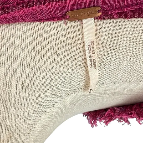 Free People Gianna Striped Tunic Dress Tasseled Pink‎ Size Small - Image 11