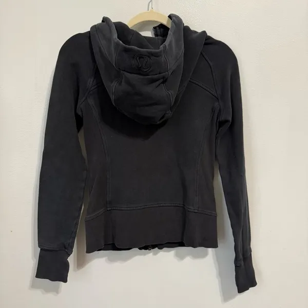 Lululemon Black Zip Up Scuba Jacket Size Small - Image 8