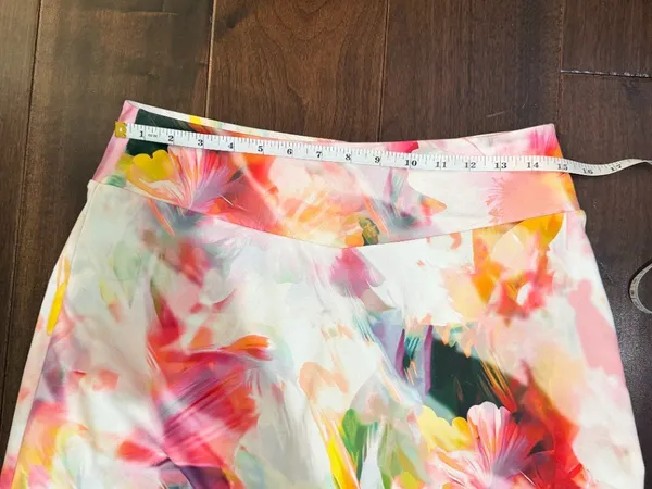Anthropologie Peggi Kroll Daily Practice Mini Skort Floral Tennis Skirt Size Med - Image 8