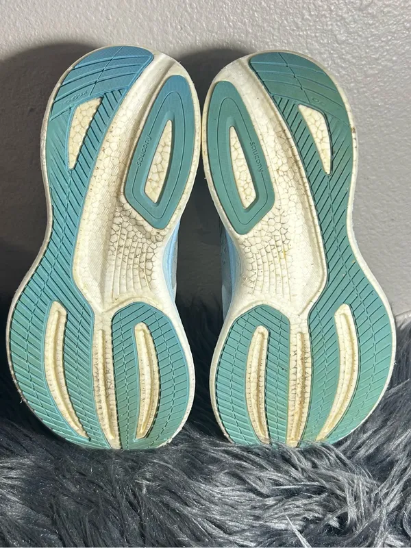 Saucony RIDE 17 Women Light Blue Running Shoe Cushioned Support Sneakers Sz 6.5 - Image 9