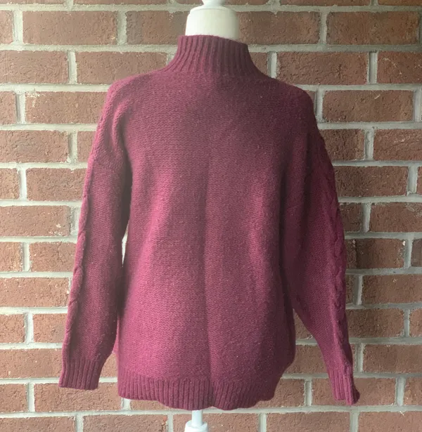 Express Oversized Mockneck Sweater - Image 2