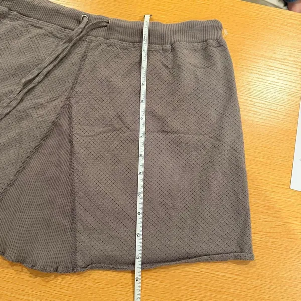 vintage y2k Hard Tail Forever grey/brown mini skirt size medium 100% cotton - Image 7