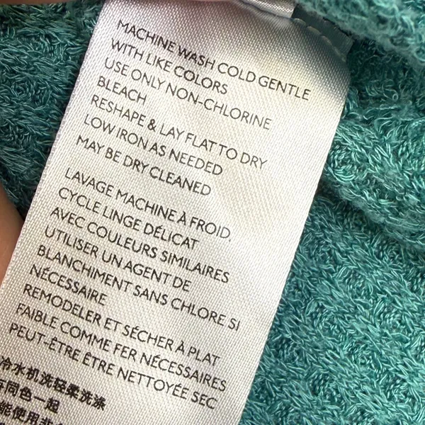 We The‎ Free Free People Teal Green Waffle Knit Thumbhole Tunic Top Small - Image 8