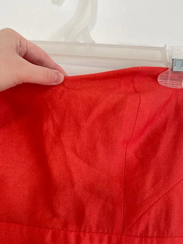 COOPERATIVE URBAN OUTFITTERS Bright Coral Orange Strapless Mini Sheath ? Dress - Image 16