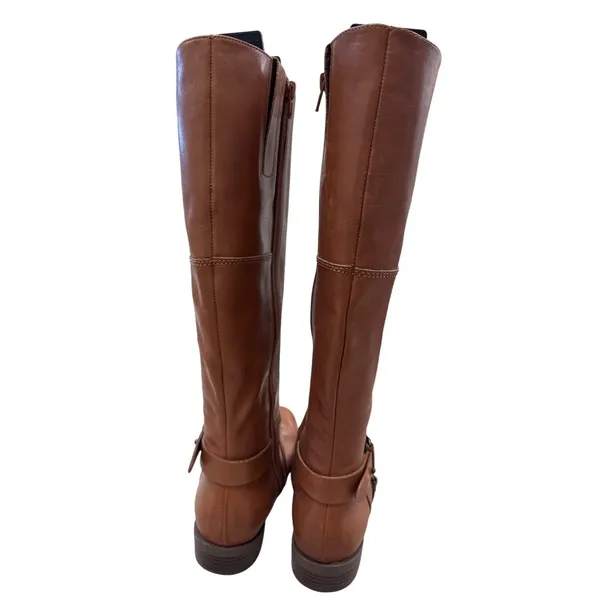 Nine West Womens Brown Knee-High Riding Leather Boots 6.5M SKU 7435 - Image 7