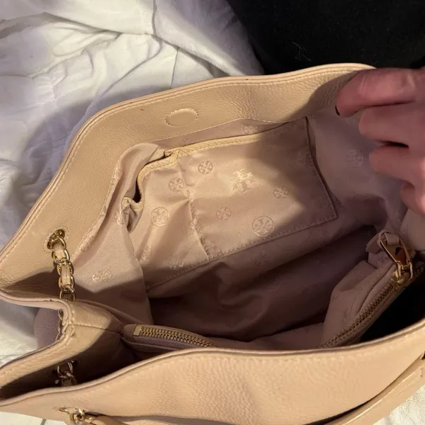 Tory Burch Bag Large Light Pink Gold - Image 4