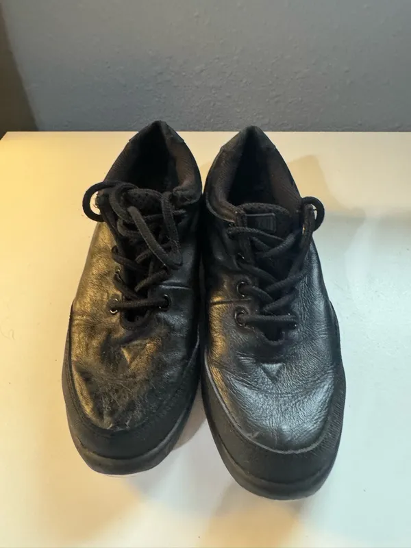 Bloch Women’s Bloch Hammer Black Leather Lace-Up Tap Shoes - Image 2