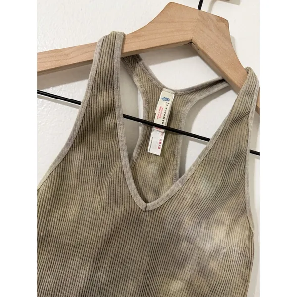 Free People Movement Free Throw Crop Army Green XS Stretch Yoga Pilates Athletic - Image 3