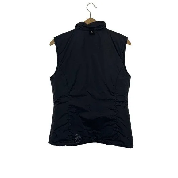 Burton Black Puffer Vest Large Lightweight Outdoor Snowboarding Zip‎ Up Women's - Image 4