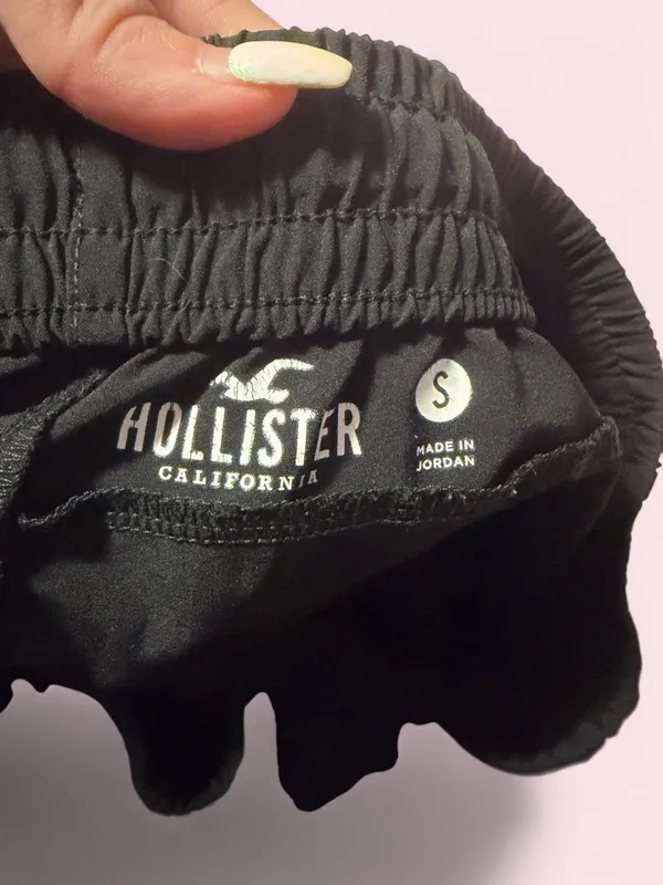 Hollister Black Elastic-Waist Jogger Pants - Image 3
