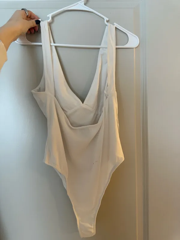 Princess Polly White Bodysuit Mesh - Image 2