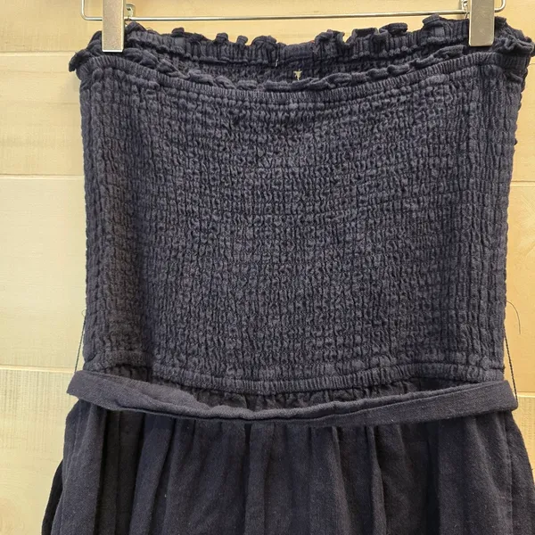 {LT} Abercrombie & Fitch Navy Strapless Pant Romper - Image 8