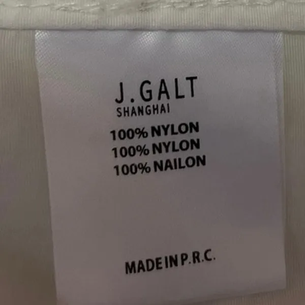 Brandy Melville J. Galt White Los Angeles Hoodie Hooded Windbreaker Jacket Sz S - Image 5
