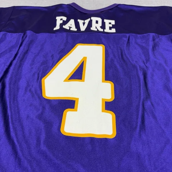 Brett Favre Minnesota Vikings Jersey Mens Large Purple NFL Football Team Apparel - Image 8