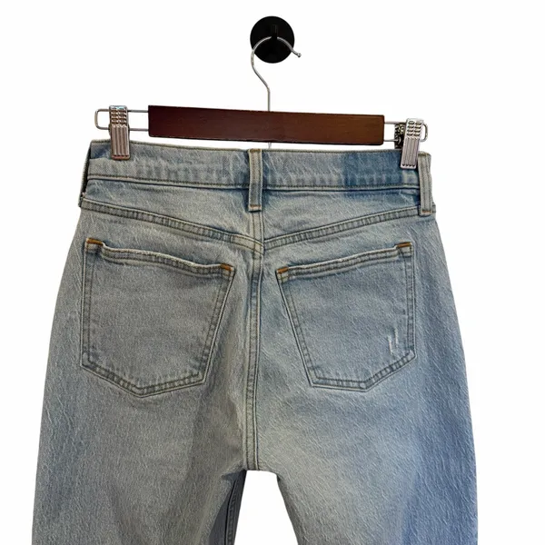 Abercrombie & Fitch Baggy Low Rise Curve Love Crossover Waist Light Wash Jeans - Image 5
