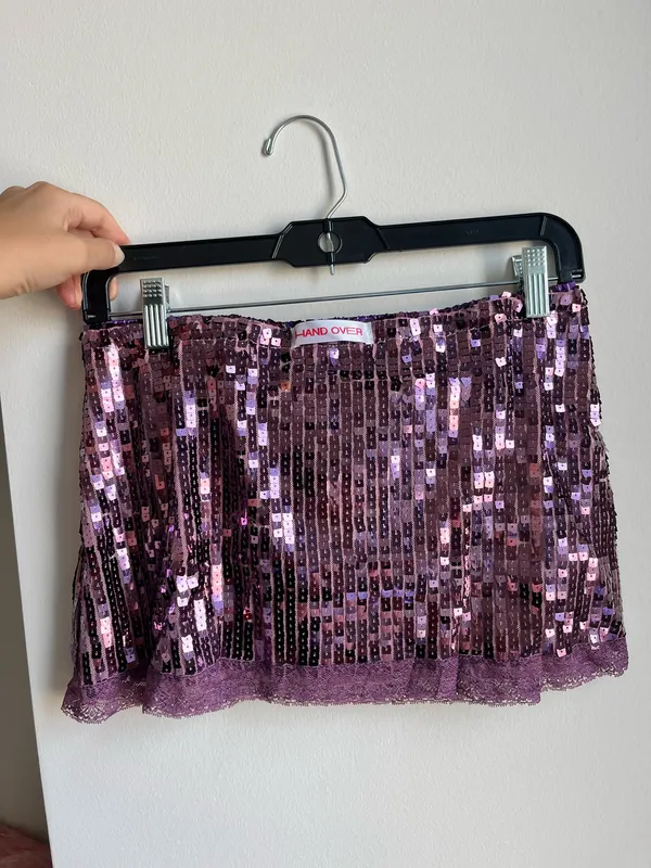 Hand Over Gero Miniskirt Purple - Image 3