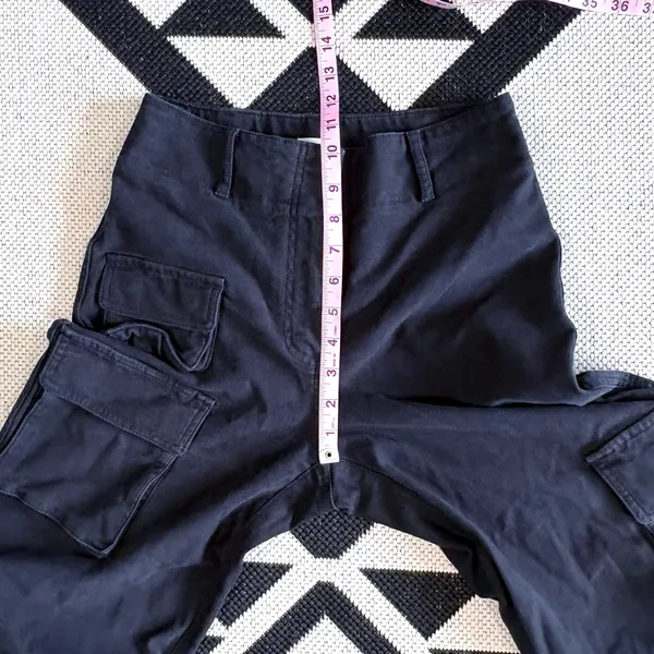 Wilfred Free Picture Wide Leg Cargo Pants in Black Size 4 - Image 7