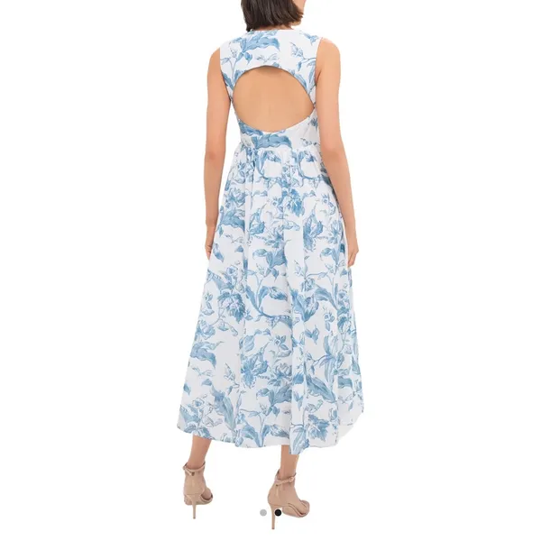 NEW Tuckernuck Hyacinth House Maizie Maxi Dress Blue White size Small - Image 2
