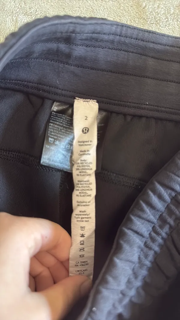 Lululemon Black  Soft Streme Shorts - Image 2