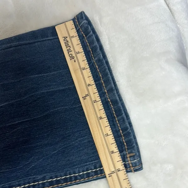 Premier Blue Boot Cut Jeans with Ornate Back Design - Image 10