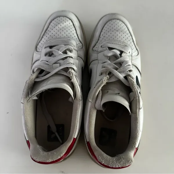 Veja‎ V-10 Sneakers White Navy Red Low Top Women’s 8 - Image 4
