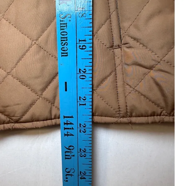 Cutter & Buck Womens‎ Brown Quilted Full Zip Mock Neck Jacket Small Lightweight - Image 7