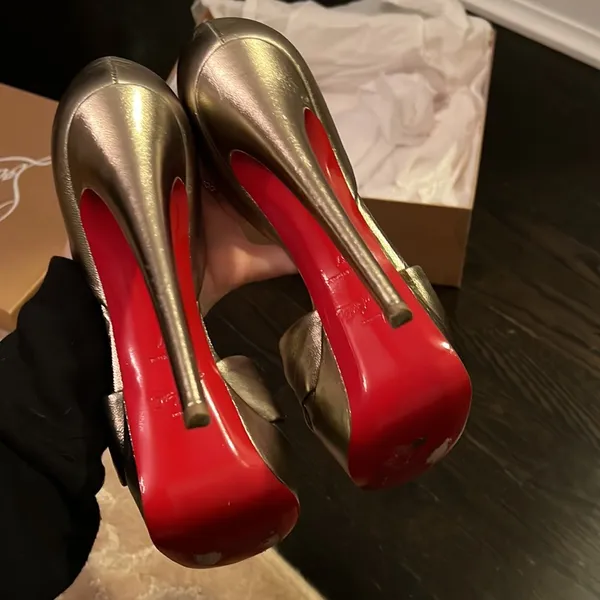 Christian Louboutin Volpi 150 Nappa silk 37 - Image 10