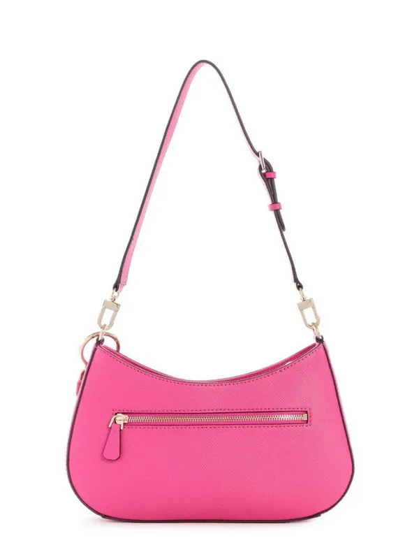 GUESS Hot Pink Shoulder Bag with Gold Hardware - Image 2