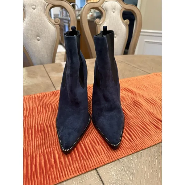 Miss Lola Teal Boots Heels Size 9 - Image 4
