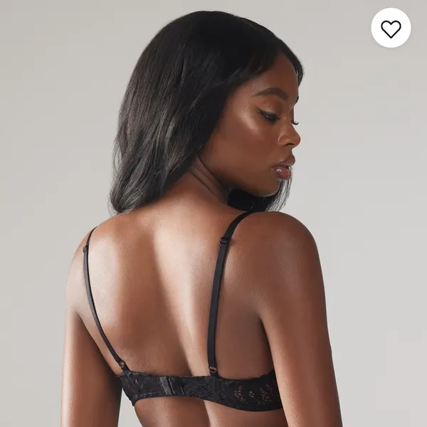 Savage X Fenty Large Black Lace Fast Lane Fashion Bralette - Image 3