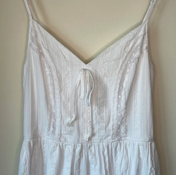 Francesca’s Blue Rain Summer Dress, Size Medium - Image 4