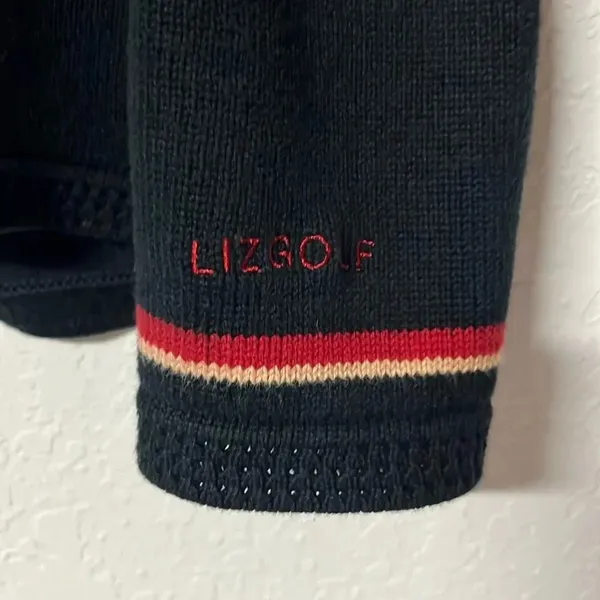 Liz Claiborne Vintage 100% cotton preppy knit sweater LizGolf‎ country club bookish classic - Image 8