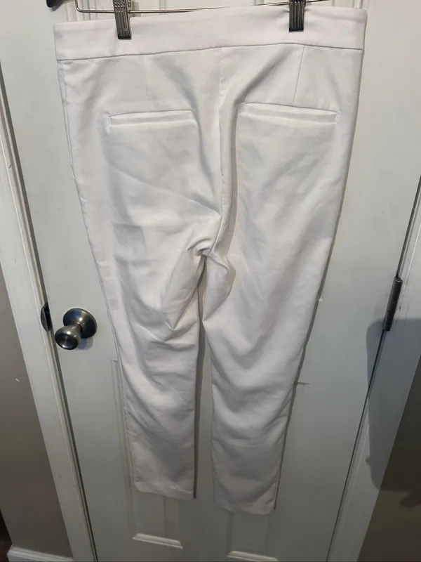 Loft White “The Sutton Skinny” Sailor Pants size 4 stylish work attire - Image 4