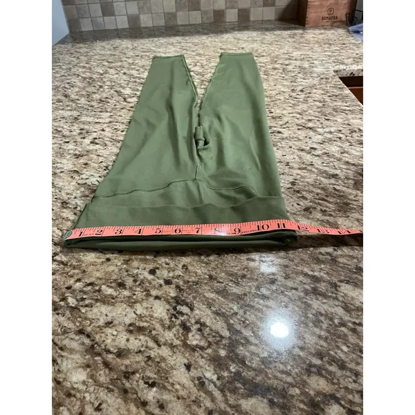 OFFLINE by Aerie Real Me Crossover Leggings S Petite Green High Rise 7/8 25" - Image 7