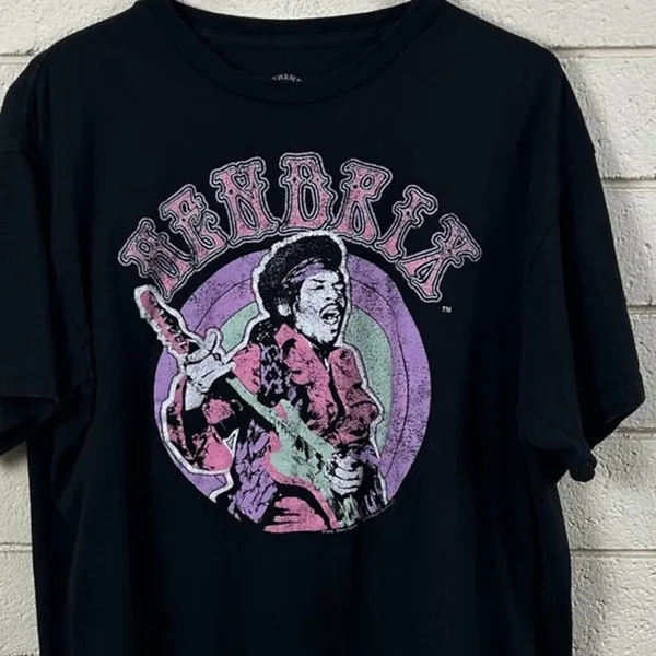 Jimi Hendrix Black Band Tee size XL - Image 4