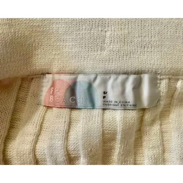 NWOT Beach To Night Midi Skirt by Free People FP Beach sz. Small in Cream - Image 5