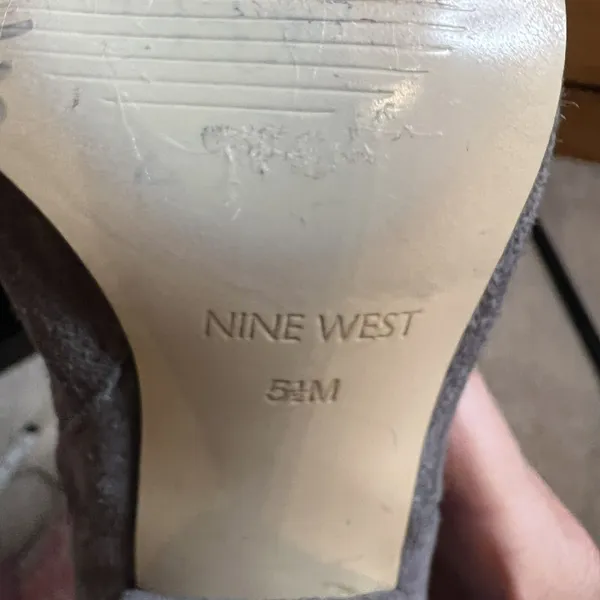 Nine West “Sandor” Gray Over The Knee Boots Size 5 1/2 - Image 10