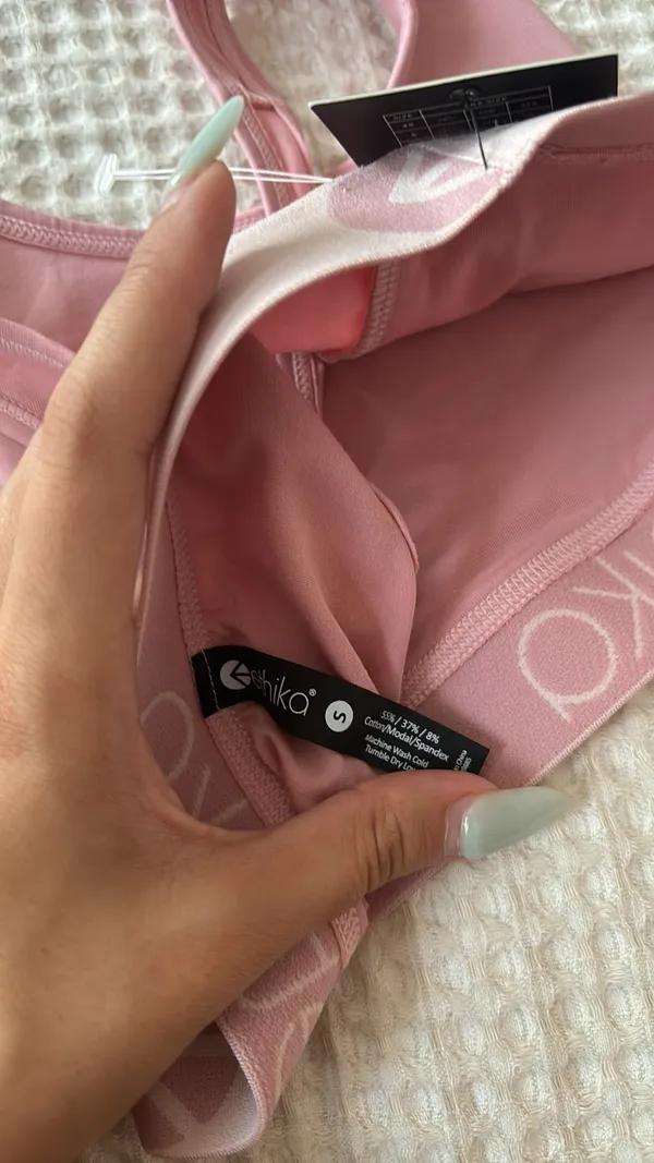 Ethika NWT Dusty Rose Sports Bra - Image 6