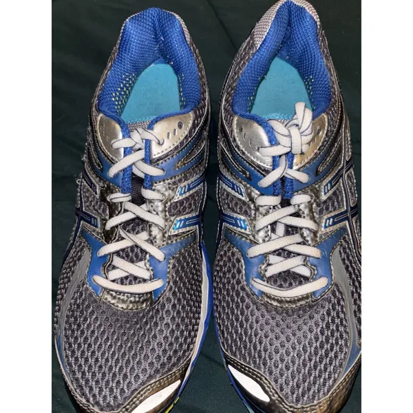 Women's Asics Gel Cumulus 14 Silver Blue Seafoam Running Sneaker 8.5 - Image 2