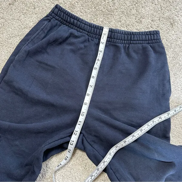 Uniqlo Women’s Washed Jersey Jogger Pants Pull On Loungewear in Navy Size S - Image 13