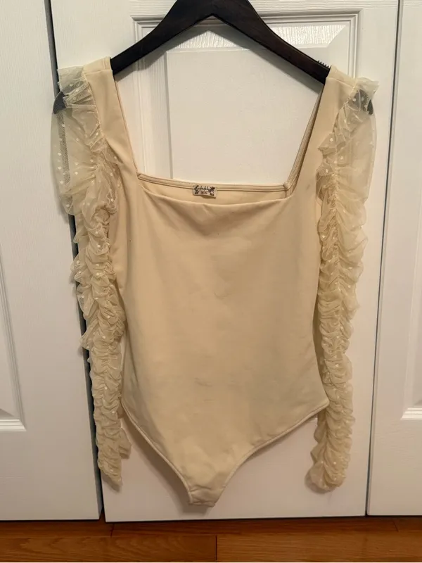 Free People Must Be Love Bodysuit in Ivory - Image 2