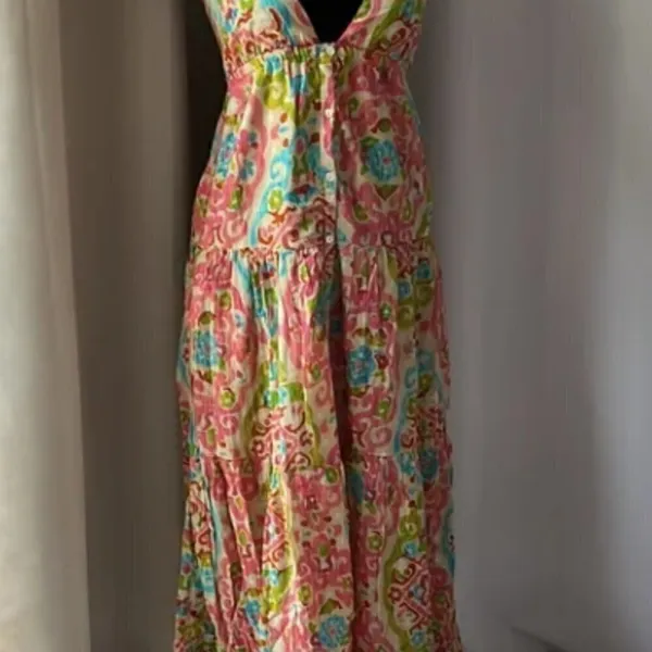 NEW House of Harlow 1960 Boho Maxi Dress with open‎ back and tie NWT - Image 6