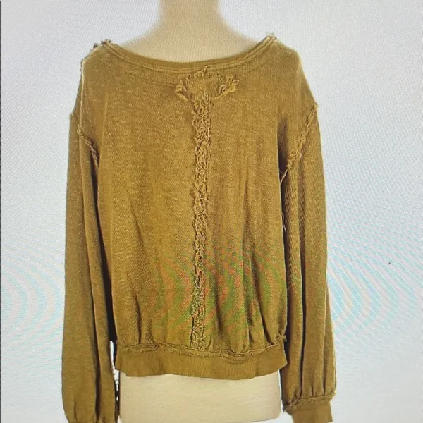Free People Button-Down Shirt Small - Image 3