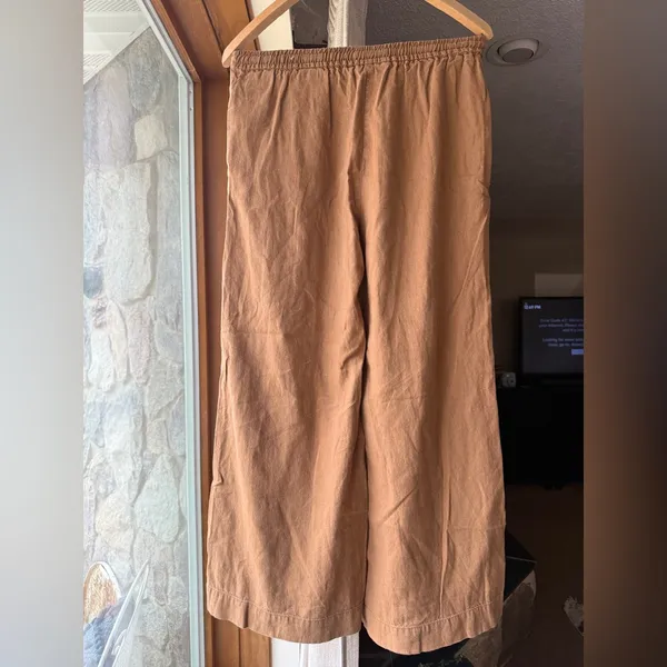 Max Studio Smocked Waist Pants - Tan - Image 3